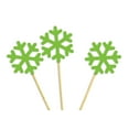 thumbnail image 2 of Darling Souvenir, Christmas Celebration Snowflake Cupcake Toppers, Winter Wedding Dessert Decorations - Pack Of 20, 2 of 3
