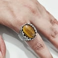 thumbnail image 4 of Tiger Eye Ring, Natural Tiger's Eye, June Birthstone Tiger Ring, Silver Jewelry, 925 Silver Ring, Birthday Gift, Heavy Mens Ring, Healing Gemstone, Mans Designer Ring, Christmas, Mens Signet Ring, 4 of 7