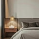 thumbnail image 4 of Bohemian style plug-in chandelier, pendant lamp with plug cord, ceiling light rattan cylinder lampshade, 4 of 5