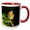 Red/White, variant on 3drose, Image of English Robin in Late Summer, 15oz Mug