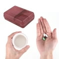 thumbnail image 4 of Unique Bargains 1 Pc 9 Grids Double Layer Pill Case Durable for Travel Clear Cameo, 4 of 6