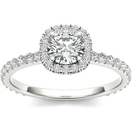 Imperial 1 Carat T.W. Diamond Single Halo 14kt White Gold Engagement Ring