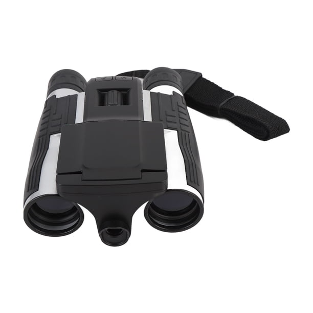 Binoculares 12x32, Binoculares Compactos Con Zoom Digital 8x, Batería De 1000 MAh, Pantalla A Color De 2,4 Pulgadas, Plástico Con Cámara Para Viajes