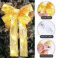 thumbnail image 6 of Moocorvic Christmas Tree Bow, Christmas Wreath Bow, Christmas Led Wreath Bow, Warm LED Lights Christmas Tree Topper For Indoor Outdoor Xmas Decoration, 6 of 6