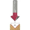 thumbnail image 2 of Freud Genuine 1" (Dia.) 90 Degree V Grooving Bit 1/2" Shank # 20-112, 2 of 3