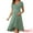 Grey Green, variant on DARING DIVA Women's Semi Formal Wrap V Neck Ruffle Maternity Dress S Grey Green