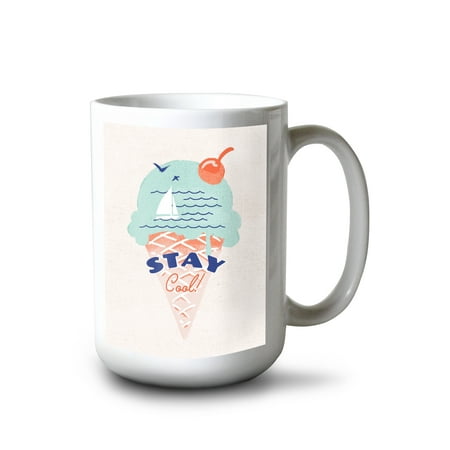 

15 fl oz Ceramic Mug Dockside Series Stay Cool Dishwasher & Microwave Safe
