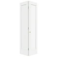 thumbnail image 6 of Interior White Primed Shaker 1 panel Solid Wood Core Bifold Closet Doors With Hardware Kit, 6 of 10