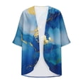thumbnail image 5 of Guluxicc Women Floral Kimono Cardigan Open Front Lightweight Boho Beach Cover Up Casual Loose Summer Vacation Cardigans, 5 of 5