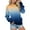 Blue, variant on Womens Sweatshirt Shirts Pullover Sweatshirts Long Sleeve Round Neck Loose Gradient Hoodless Fashion Tops Casual Shirts Ladies Sweatshirts