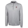 thumbnail image 2 of Men's Cutter & Buck Gray Louisville Cardinals Vault Big & Tall Stealth Quarter-Zip Pullover Top, 2 of 3