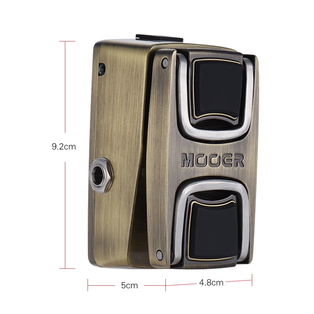 MOOER The Wahter Wah Guitar Effect Pedal Pressure Sensing Switch Full Metal Shell