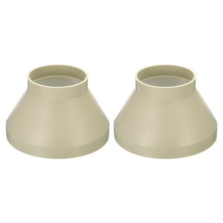 

Uxcell 8 to 4 Duct Reducer Connector Ventilation Tube Increaser Adapter Beige 2 Pack