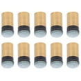 thumbnail image 1 of Pool Cue Tips, 10Pcs Copper + Artificial Cattlehide Nine Balls Club Replacement Screw Tips Pool Stick Tips Billiard Cue Tips Billiard Ball Accessories for DIY Pool Cue Repair, 1 of 7