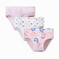 thumbnail image 4 of NIEWTR Girls Summer Underwear for Kids Soft Breathable Cotton Toddler Panties Cute Pattern Comfortable Everyday Wear（A01-Purple,3-4 Years), 4 of 6