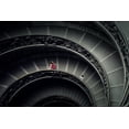 thumbnail image 2 of Gronkjar, Lotte 24x17 White Modern Wood Framed Museum Art Print Titled - Spiral Stairs, 2 of 4