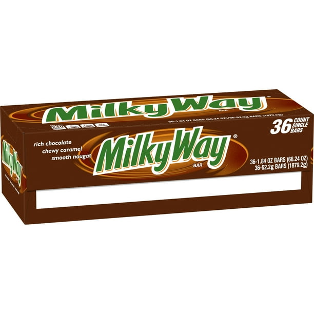 Milky Way Full Size Bulk Chocolate Candy Bars 1.84oz/36ct Walmart