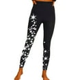thumbnail image 1 of Gibobby Leggins estampados Pantalones estampados ajustados elásticos cintura alta para mujer（Negro， M), 1 of 5