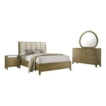 Coaster Granada 4-Piece Wood California King Bedroom Set Natural Pine and Beige