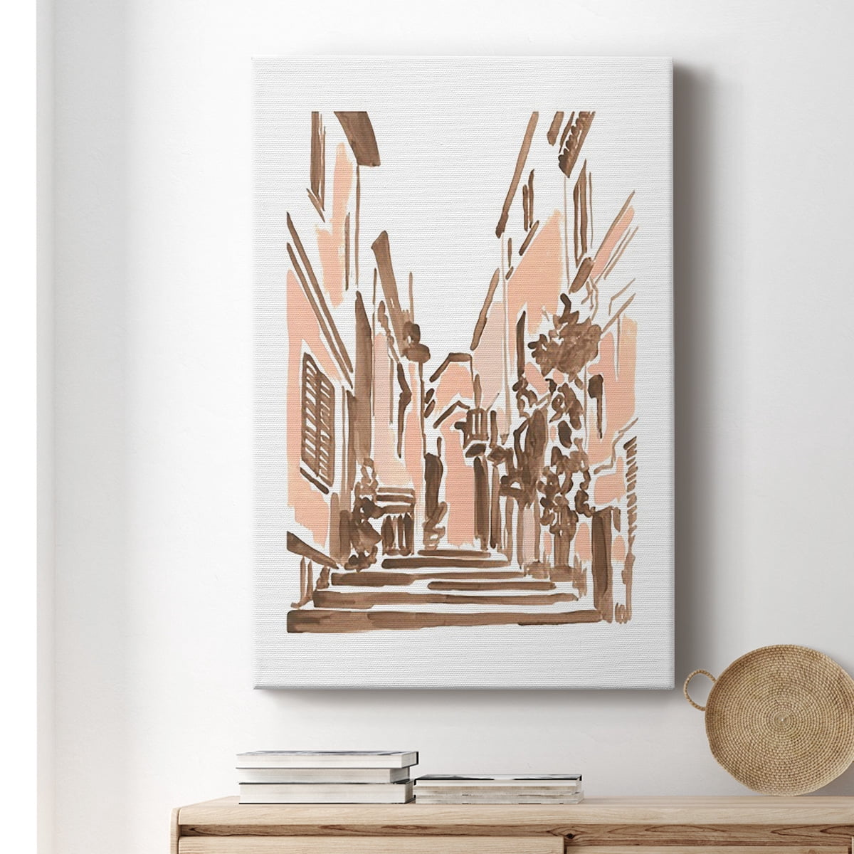 Blush Architecture Study I Premium Gallery Wrapped Canvas - Ready to Hang
