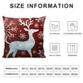 thumbnail image 5 of Heduofu Christmas Pillow Covers Decorative Farmhouse Throw Pillow Covers Holiday Rustic Pillow Cases for Sofa Couch Home Decor Christmas Decorations Xmas Cushion Covers White, 5 of 5