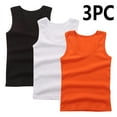 thumbnail image 2 of Bovxnpu Boys Girls Tank Tops Undershirt Sleeveless T Shirts 3PC Children Inner Layer Summer Children T-shirt Base Shirt Round-Neck Camisoles, 2 of 4