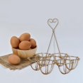 thumbnail image 4 of Egg Holder Countertop Egg Storage, Egg Baskets for Fresh Eggs, Vintage Cast Iron Golden, 4 of 8