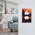 thumbnail image 5 of KLL Sunset Blossoms Phoenix Perch Pattern Electrical Outlet Covers, 3" x 5" 1 Pack Electric Receptacle Plug Covers for Decorator Receptacle Outlet & Switch-Style S, 5 of 6