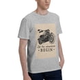 thumbnail image 2 of Bingfone Let The Adventure Begin Men'S Loose Fit Short-Sleeve Pocket T-Shirt, 2 of 7