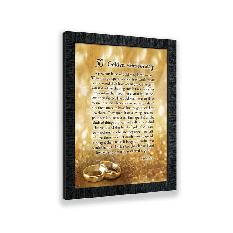 50th Wedding Anniversary Gifts for Parents 50th Anniversary Decorations for Party Golden Anniversary 50 Year Gifts 50th Anniversary Gifts for