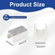 thumbnail image 2 of 6pcs Cubierta de pata de silla con almohadilla de fieltro, protectores de piso para tubo de silla en forma de U, aptos para patas de metal de 22 mm de diámetro, blanca, 2 of 6