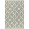 thumbnail image 6 of SAFAVIEH Beach House Loraine Trellis Indoor/Outdoor Area Rug Aqua/Cream, 4' x 6', 6 of 10