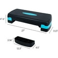 thumbnail image 3 of Fitvids Adjustable Aerobic Stepper Platform, Non-Slip Workout, 27", Black/Gray, 3 of 6