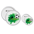 thumbnail image 1 of Volar Soccer Football Sports tu texto Insignia insignia botón diseño conjunto, 1 of 3