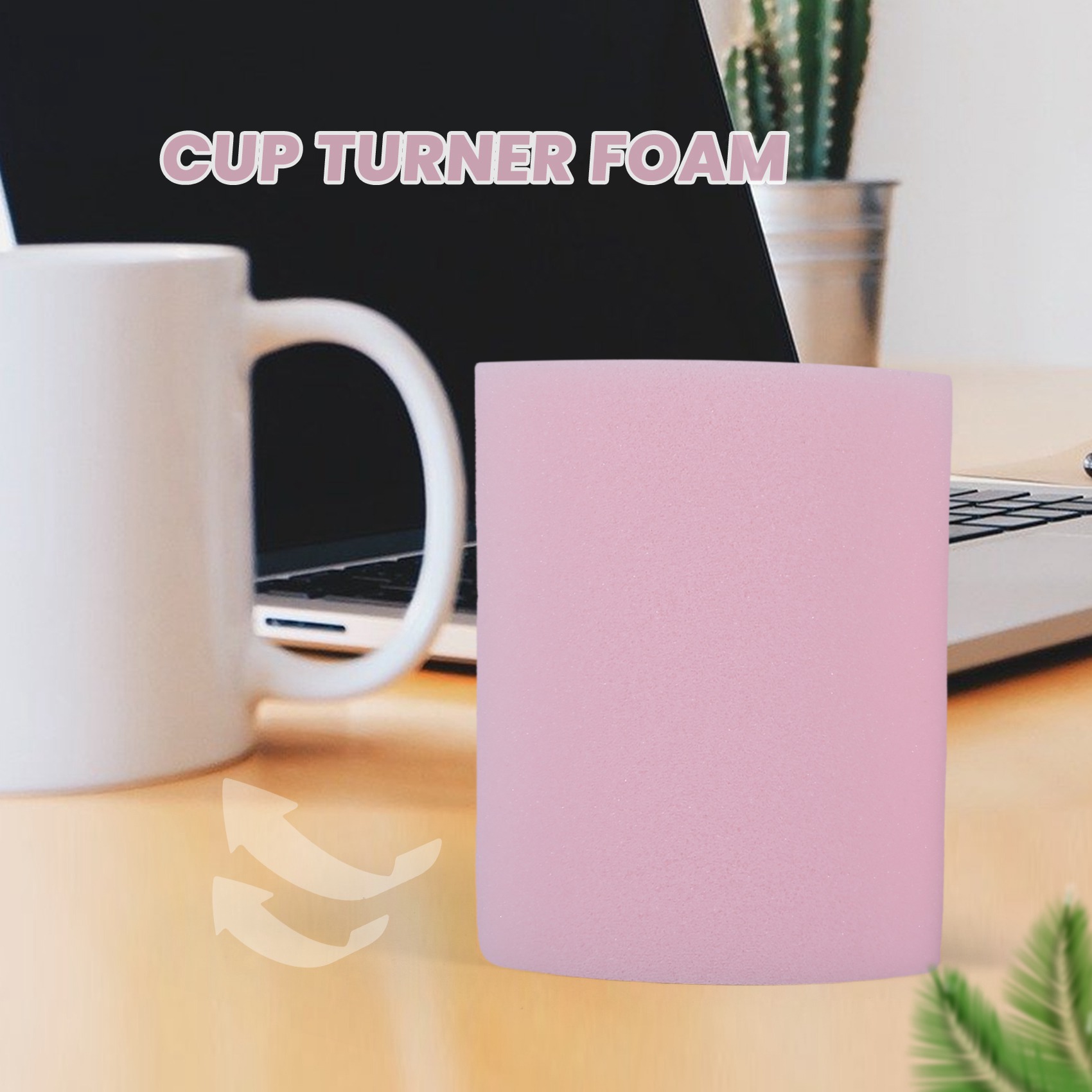 6 Pcs Cup Turner Foam Tumbler Inserts for 3/4 Inch PVC Pipe Tumbler 10