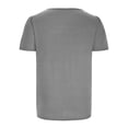 thumbnail image 6 of Wycnly Shirts for Women Soft Breathable Pleated Swing Hem Pullover Tunic Tops Summer Casual Square Neck Short Sleeve Solid Ladies Blouses Gray XL, 6 of 7
