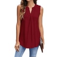 thumbnail image 2 of LYMAYTER T-Shirts pour Femmes Été Automne T-Shirts Assortis pour Femmes Mode Pull Doux Ample S-2TG, 2 of 7
