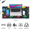 thumbnail image 5 of Long Mouse Pads for Desk,Cartoon Dinosaurs Flowers Hearts Palm Trees Desk Mats on Top Of Desks, Desk Mouse Pad Extra Large with 3mm Non-Slip Base and Stitched Edge for Gaming,Work,Home 35.4"x15.7", 5 of 5