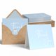 thumbnail image 1 of Tarjetas de agradecimiento VNS Creations, paquete de 50, 9 x 13 cm, azul claro, 1 of 6