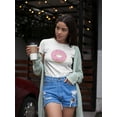 thumbnail image 2 of Pink Donut Illustration T-Shirt Women -Image by Shutterstock, Female Small, 2 of 4