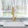 thumbnail image 3 of Akicon Soap Dispenser for Kitchen Sink, Brass Body Refill from Top, Built in Design with Large Liquid Soap 17 OZ Bottle (Brass Gold), 3 of 8
