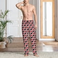 thumbnail image 2 of Fuzoiu Playing Cards Print Men's Pajama Pants,Lounge Pants for Men,Lounge PJ Bottoms,Sleepwear Pants with Drawstring Pockets -Small, 2 of 6