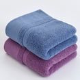 thumbnail image 4 of Xiao Hua 2 toallas suaves de color azul claro para baño, toallas de algodón puro de 35x75 cm para baño, toallas de baño ultrasuaves y absorbentes, paños de lavado ideales para la cara,, 4 of 5