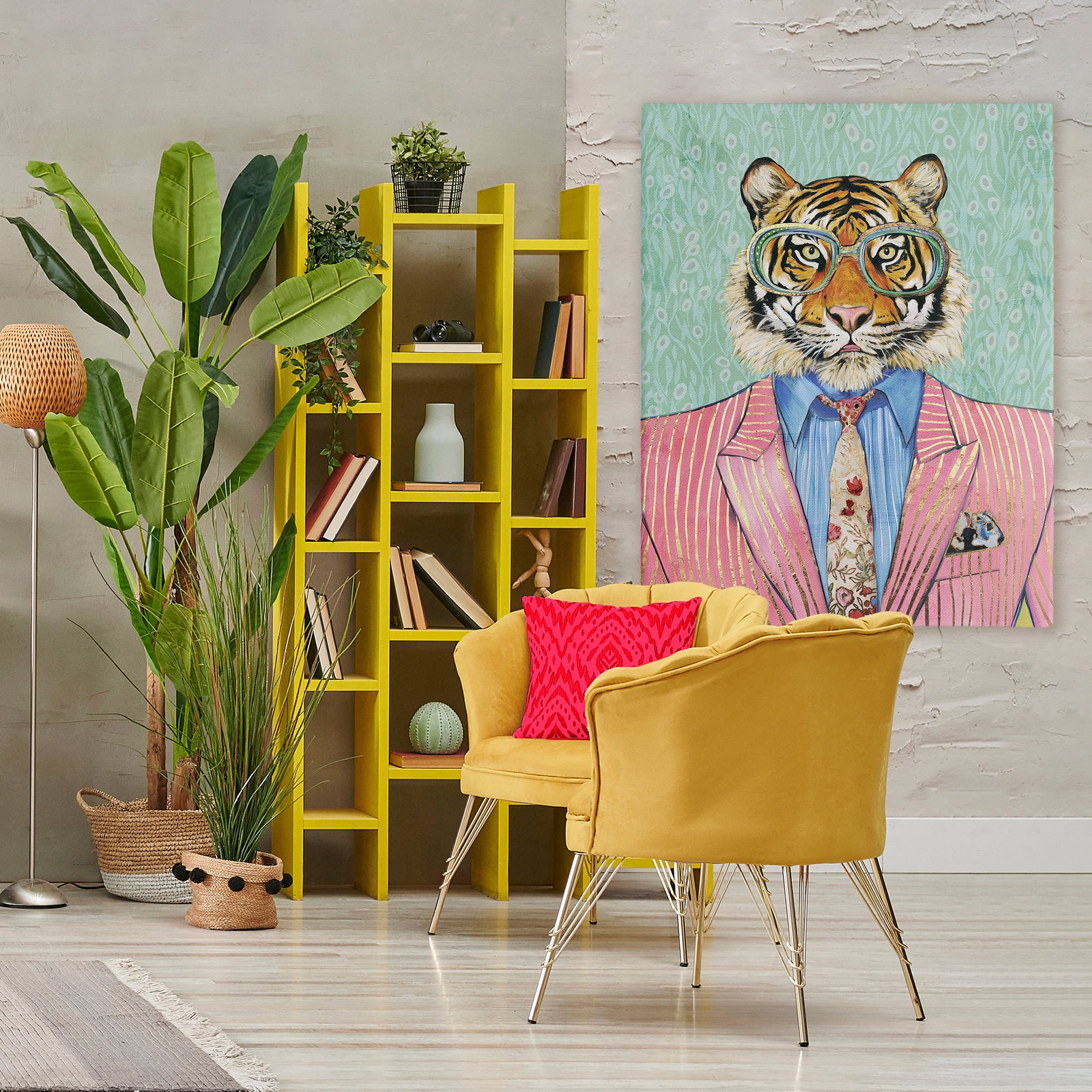 Stupell Industries Sharp Tiger Outfit Canvas Wall Art, design by Svetlana Aleynikova
