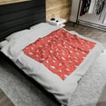thumbnail image 4 of Stencil Dino Blanket for Kids, Playful Dinosaur Pattern on Red, Soft Cozy, 4 of 4