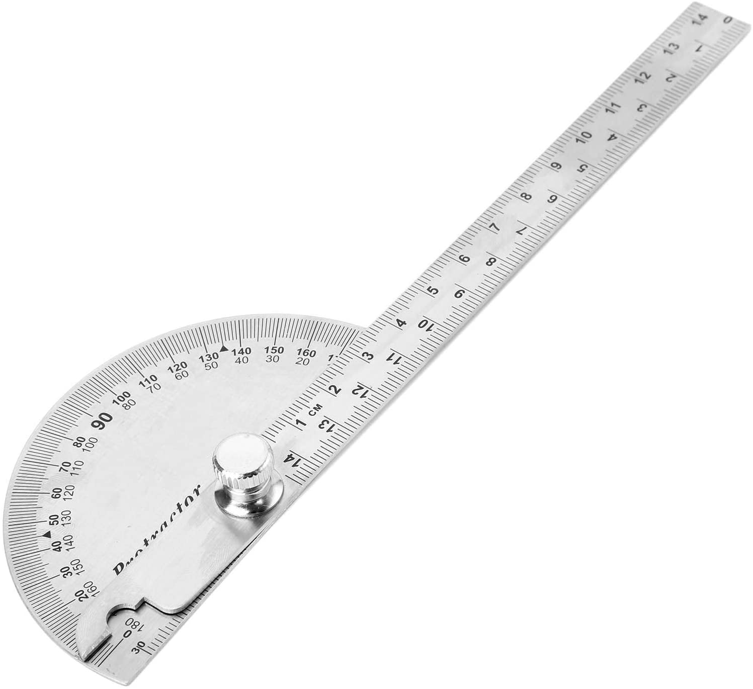 1 Set Angle Ruler Durable Stainless Steel Accurate Angle Ruler for Engineer 