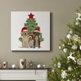 thumbnail image 6 of Christmas Des - Dog Trio Christmas Tree- Gallery Wrapped Canvas, 6 of 9