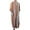 #283-Orange, variant on Men's Long Sleeve Arabic Muslim Thobe Striped Print Casual Traditional Robe Kaftan Yellow XXL Gifts for Father