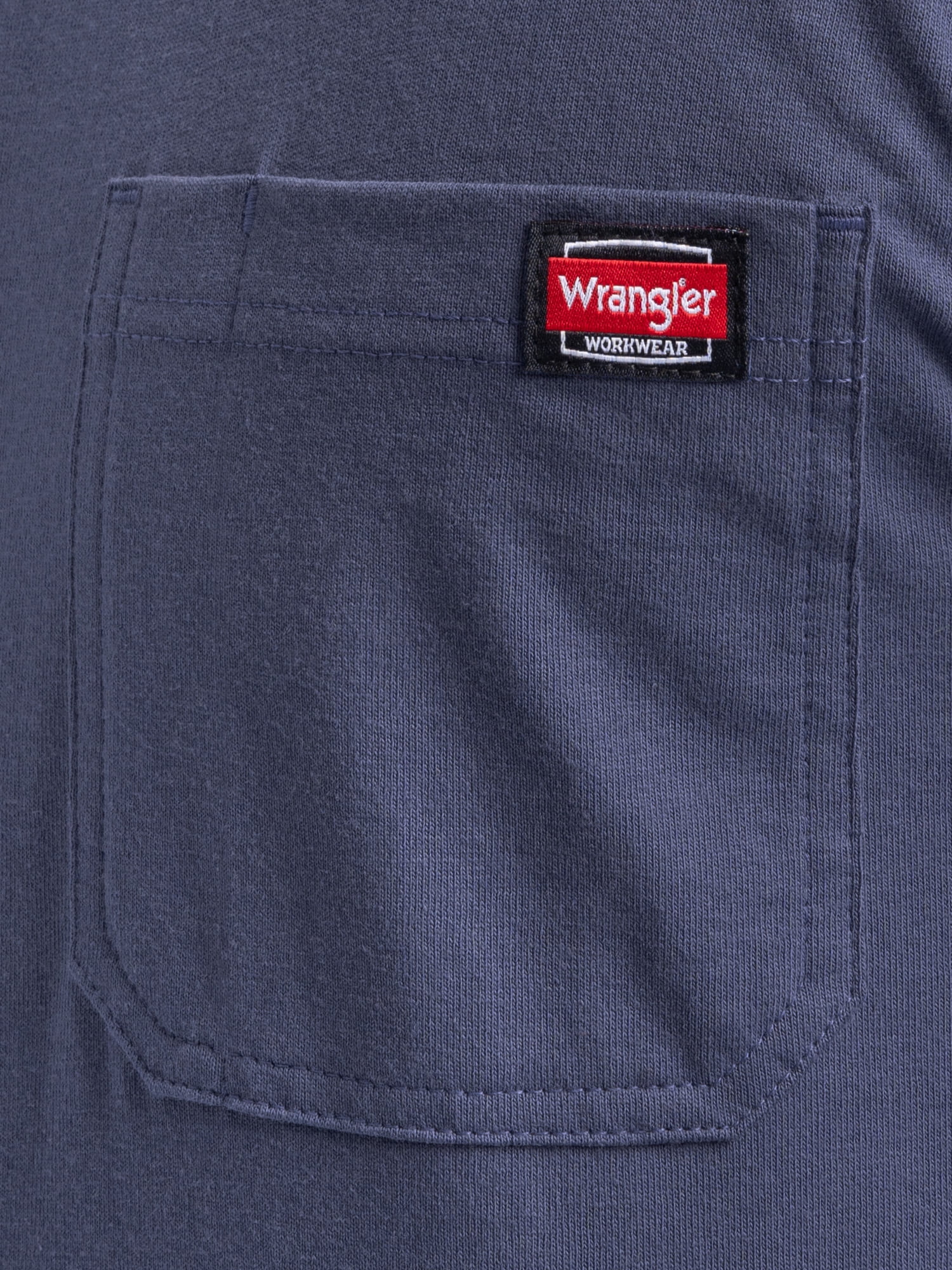 Wrangler Workwear Men's Long Sleeve Heavyweight Work Pocket T-Shirt, Size S-5XL (Men's and Big Men's)
