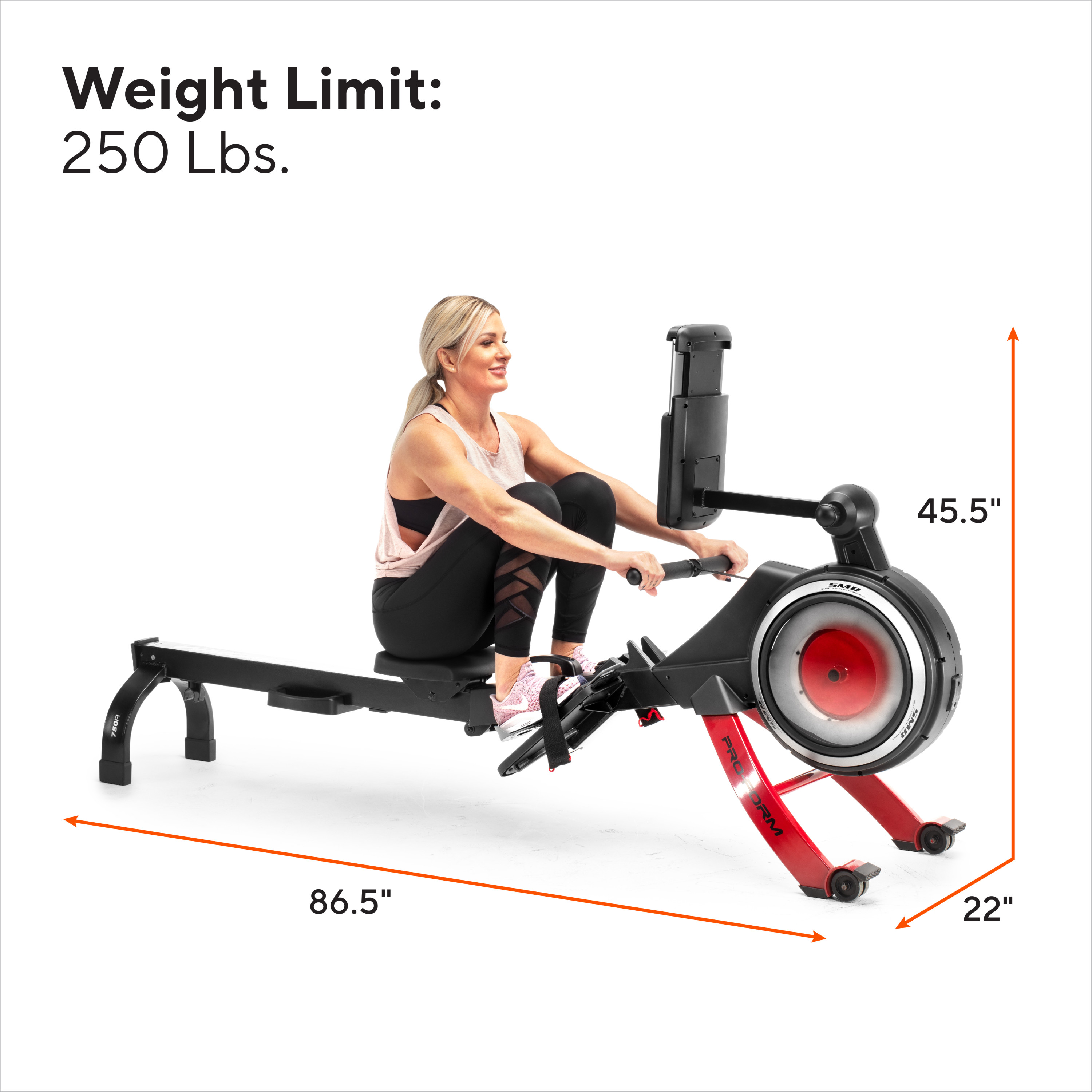 ProForm 750R Smart Rowing Machine with Digital Resistance and 30-Day iFIT Membership - image 2 of 27